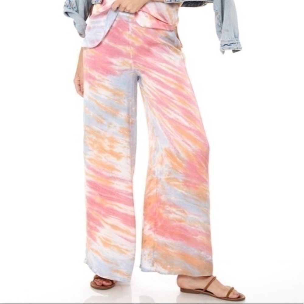 Young Fabulous and Broke Tie Dye Wide Leg Pants